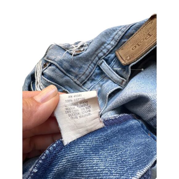 Polo Ralph Lauren Vintage Distressed Denim Jeans W30 L32 Made in USA - Picture 3 of 5